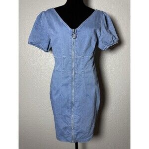 white denim halter dress Waist 905 forward silhouette Burnt Orange Orange Denim Color:As Photo（DARK PURPLE)